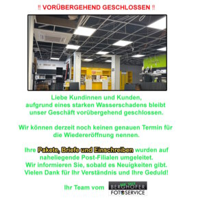 Vorübergehend geschlossen